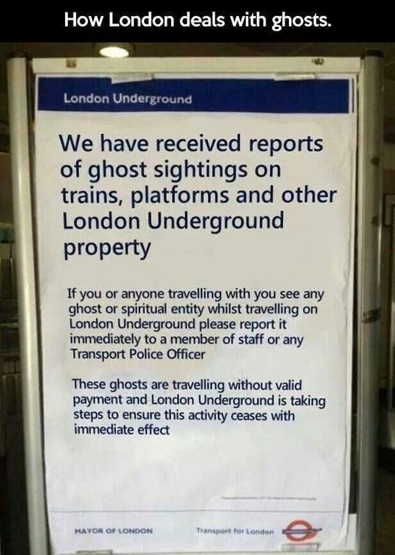 How London Deals With Ghosts On The Subway