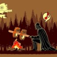 Ewoks Roasting On An Open Fire