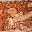 Van Gogh's Stary Night - The Bacon Version